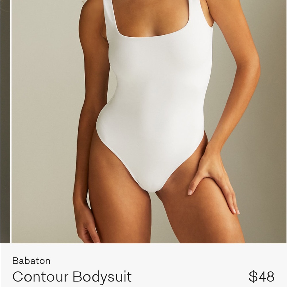 Aritizia Contour Square Neck Tank Bodysuit